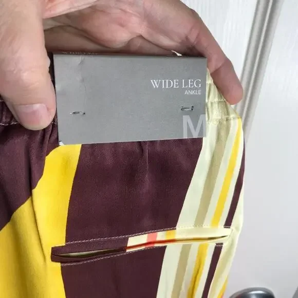 Soft Surroundings Women's Kendall Wide Leg Pants Multicolor NEW ~ Size M - Picture 8 of 8